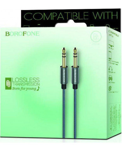 Borofone Cable 3.5mm male - 3.5mm male 1m  Black