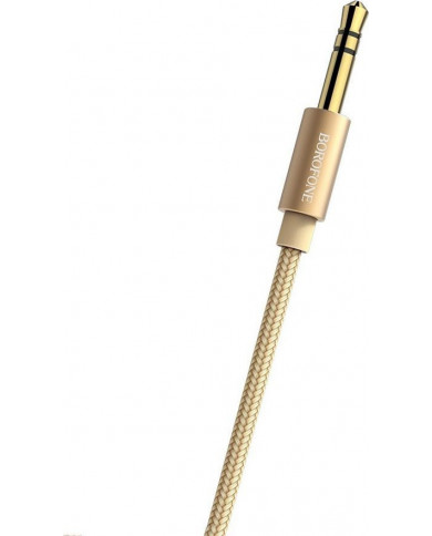Borofone Cable 3.5mm male - 3.5mm male 1m Gold Borofone Cable 3.5mm male - 3.5mm male 1m Gold