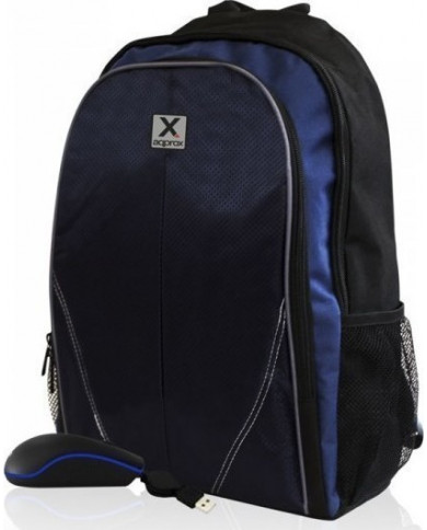 Approx NBBUNDLE4 Τσάντα Πλάτης για Laptop 15.6" σε Μαύρο χρώμα