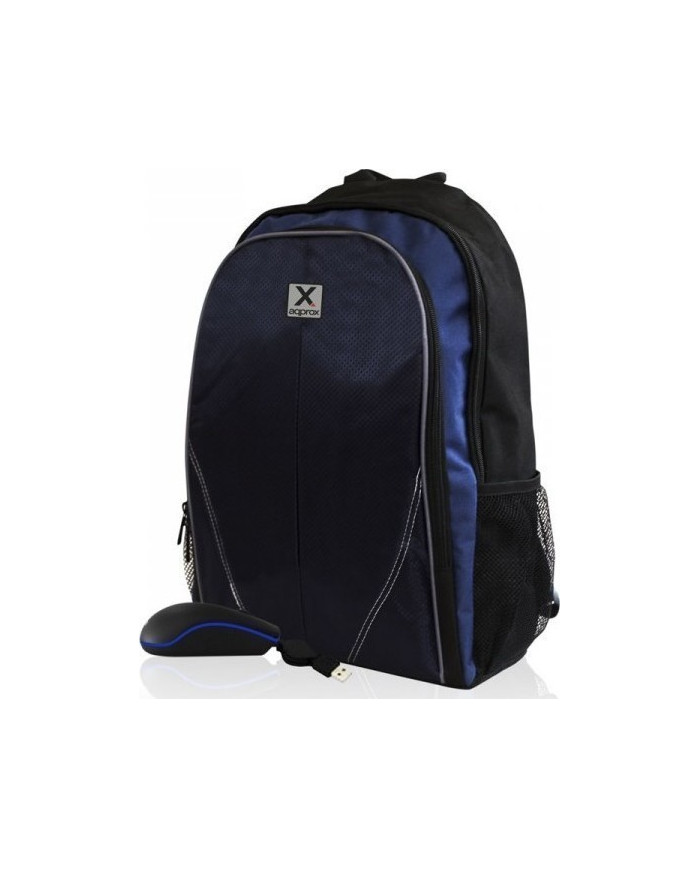 Approx NBBUNDLE4 Τσάντα Πλάτης για Laptop 15.6" σε Μαύρο χρώμα