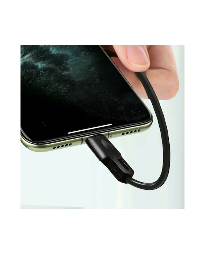 Rockrose Regular USB 2.0 to micro USB Cable Μαύρο 0,3m