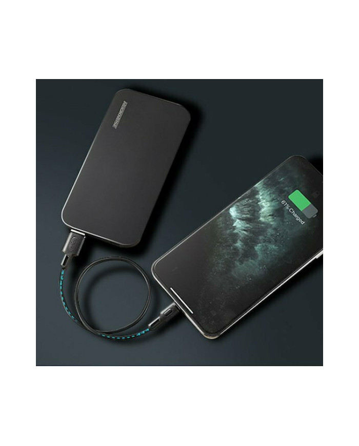 Rockrose Regular USB 2.0 to micro USB Cable Μαύρο 0,3m