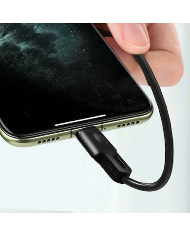 Rockrose Regular USB to Lightning Cable Μαύρο 0.3m Rockrose Regular USB to Lightning Cable Μαύρο 0.3m
