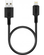 Rockrose Regular USB 2.0 to micro USB Cable Μαύρο 0,3m