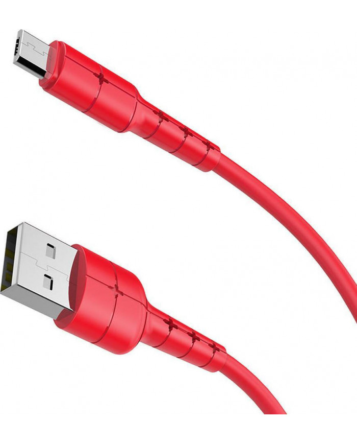 Hoco Regular USB 2.0 to micro USB Cable Κόκκινο 1.2m