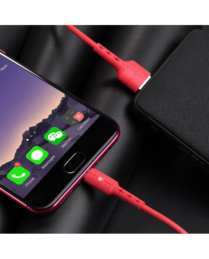 Hoco Regular USB 2.0 to micro USB Cable Κόκκινο 1.2m