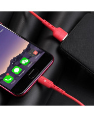 Hoco Regular USB 2.0 to micro USB Cable Κόκκινο 1.2m