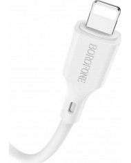 Borofone BX49 Cool USB 2.0 Cable USB-C male - Lightning Λευκό 1m