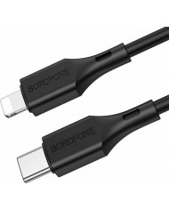 Hoco X50 Exquisito Braided USB 2.0 Cable USB-C male - USB-C male Μαύρο 2m