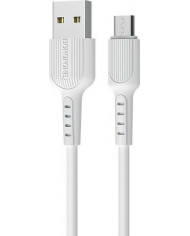 Usams U43 100W Regular USB 2.0 Cable USB-C male - USB-C male Λευκό 1.2m