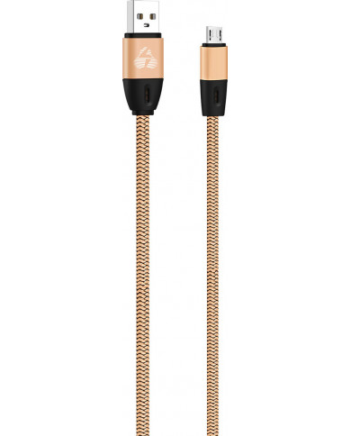 Powertech Flat USB 2.0 to micro USB Cable Χρυσό 1m Powertech Flat USB 2.0 to micro USB Cable Χρυσό 1m