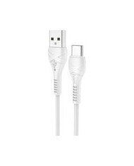 Hoco Regular USB 2.0 to micro USB Cable Λευκό 1m (Cool Power)