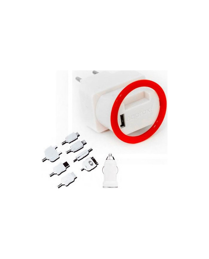 Approx Wall & Car Adapter Set Λευκό