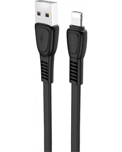 Hoco Flat USB to Lightning Cable Μαύρο 1m Hoco Flat USB to Lightning Cable Μαύρο 1m