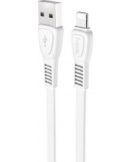 Hoco Flat USB to Lightning Cable Λευκό 1m Hoco Flat USB to Lightning Cable Λευκό 1m