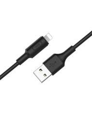 Hoco Flat USB to Lightning Cable Λευκό 1m Hoco Flat USB to Lightning Cable Λευκό 1m