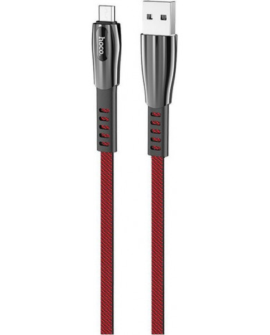 Hoco U70 Splendor Flat / LED USB to Lightning Cable Κόκκινο 1.2m Hoco U70 Splendor Flat / LED USB to Lightning Cable Κόκκινο 1.2m