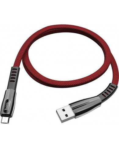 Hoco U70 Splendor Flat / LED USB to Lightning Cable Κόκκινο 1.2m Hoco U70 Splendor Flat / LED USB to Lightning Cable Κόκκινο 1.2m