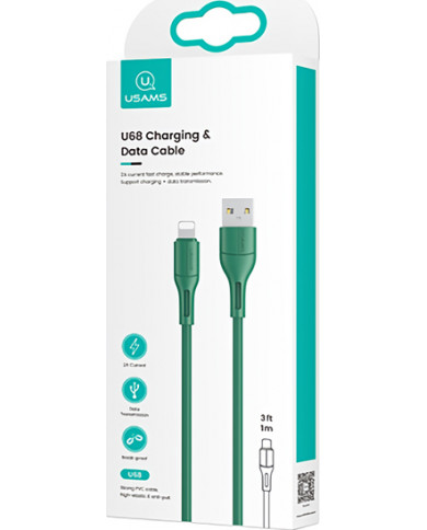 Usams U68 USB to Lightning Cable Πράσινο 1m Usams U68 USB to Lightning Cable Πράσινο 1m