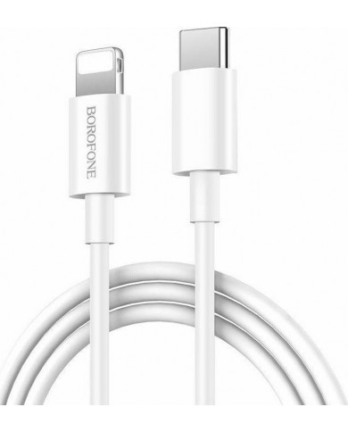 Borofone BX36 Union USB 2.0 Cable USB-C male - Lightning Λευκό 1m Borofone BX36 Union USB 2.0 Cable USB-C male - Lightning Λευκό 1m