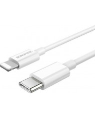 Borofone BX36 Union USB 2.0 Cable USB-C male - Lightning Λευκό 1m