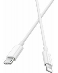 Borofone BX36 Union USB 2.0 Cable USB-C male - Lightning Λευκό 1m