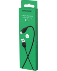 Borofone Regular USB to Lightning Cable Μαύρο 1m