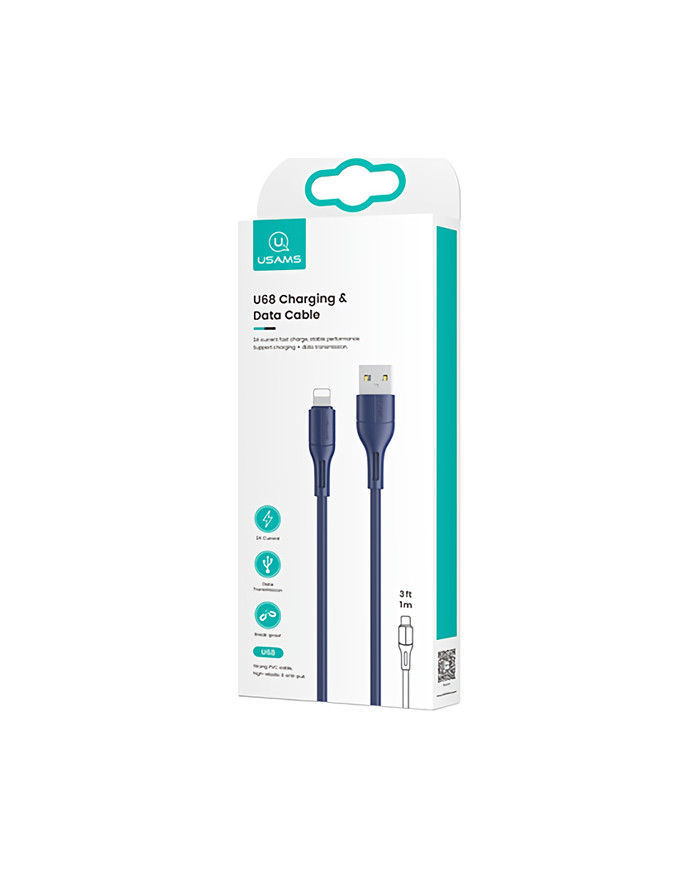 Usams U68 USB to Lightning Cable Μπλε 1m