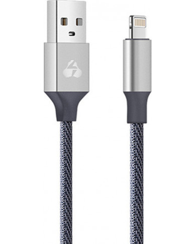 Powertech Braided USB to Lightning Cable Γκρι 1m Powertech Braided USB to Lightning Cable Γκρι 1m