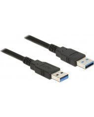 Cabletime USB 2.0 Cable USB-A male - USB-A male Μαύρο 1.5m