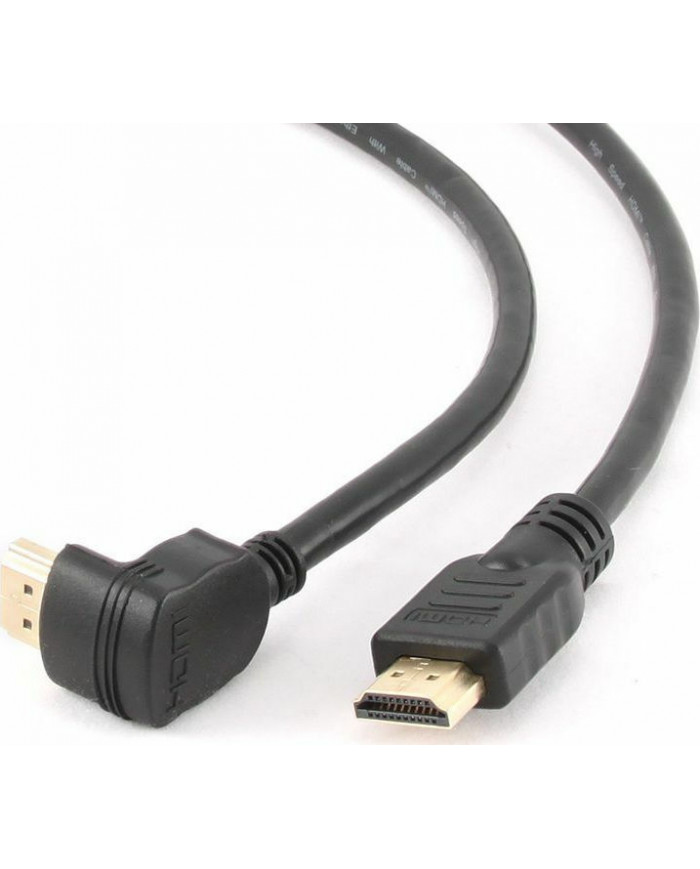 Powertech HDMI 1.4 Angle (90°) Cable HDMI male - HDMI male 1.5m Μαύρο