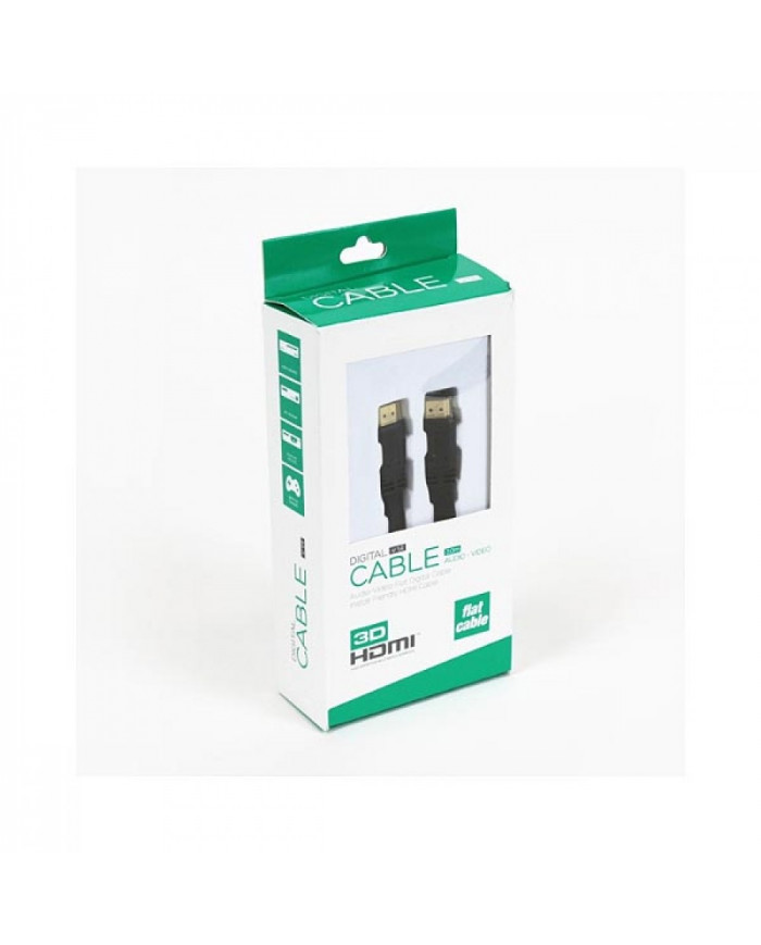 Καλώδιο Hdmi Μ/Μ 3m 1.4V Flat OMEGA Blister packing