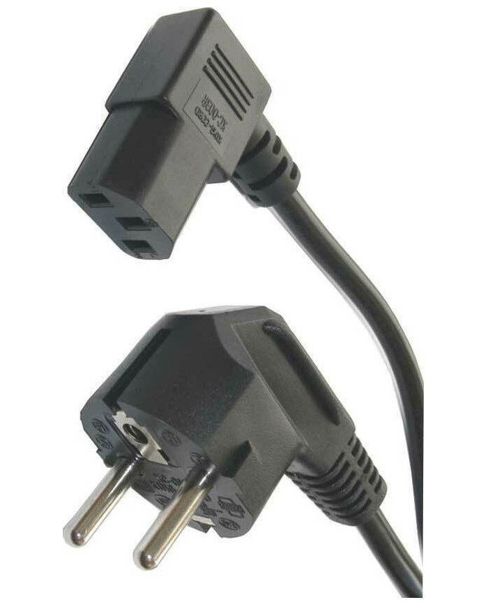 Powertech Schuko - IEC C13 Cable 1.5m Μαύρο