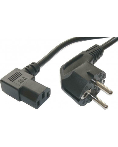 Powertech Schuko - IEC C13 Cable 1.5m Μαύρο