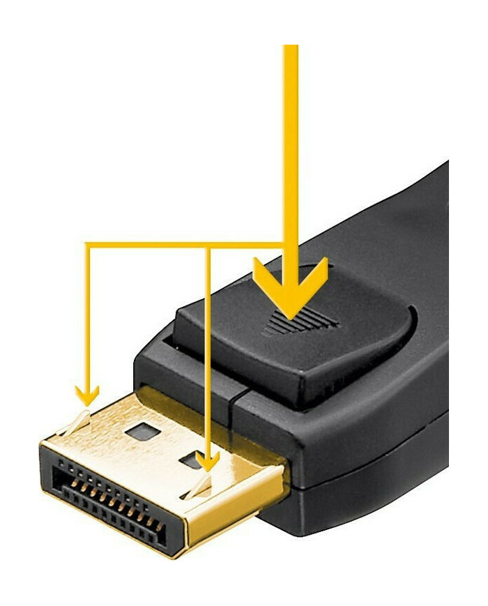 Clicktronic Cable DisplayPort male - DisplayPort male 3m Μαύρο