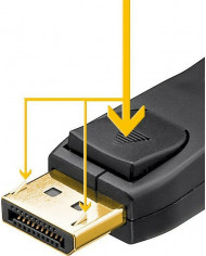 Clicktronic Cable DisplayPort male - DisplayPort male 3m Μαύρο