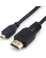 Powertech HDMI 1.4 Cable HDMI male - micro HDMI male 1.5m Μαύρο