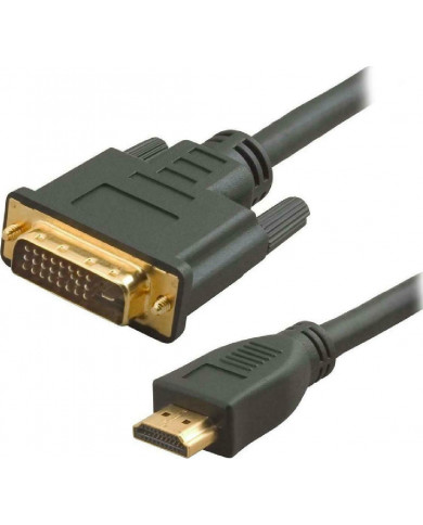 Powertech Cable DVI-D male - HDMI male 1.5m Powertech Cable DVI-D male - HDMI male 1.5m