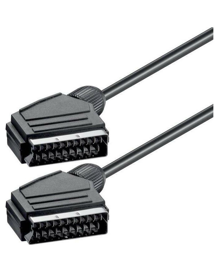 Powertech Cable Scart male - Scart male 1.4m
