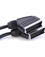 Powertech Cable Scart male - Scart male 1.4m