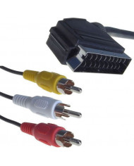 Powertech Cable Scart male - Scart male 1.4m