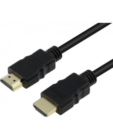 Powertech HDMI 1.4 Cable HDMI male - HDMI male 1.5m Μαύρο Powertech HDMI 1.4 Cable HDMI male - HDMI male 1.5m Μαύρο