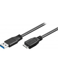 Powertech Regular USB 3.0 to micro USB-B Cable Μαύρο 0.5m