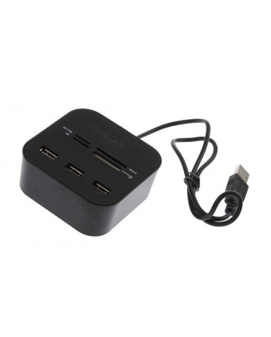 ναγνώστης Κάρτας Μνήμης USB 2.0 με USB HUB Combo ναγνώστης Κάρτας Μνήμης USB 2.0 με USB HUB Combo