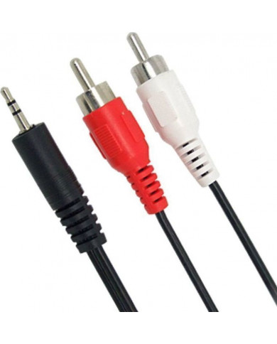 LogiLink Câble péritel, péritel mâle - 3x RCA mâle, 2,0 m