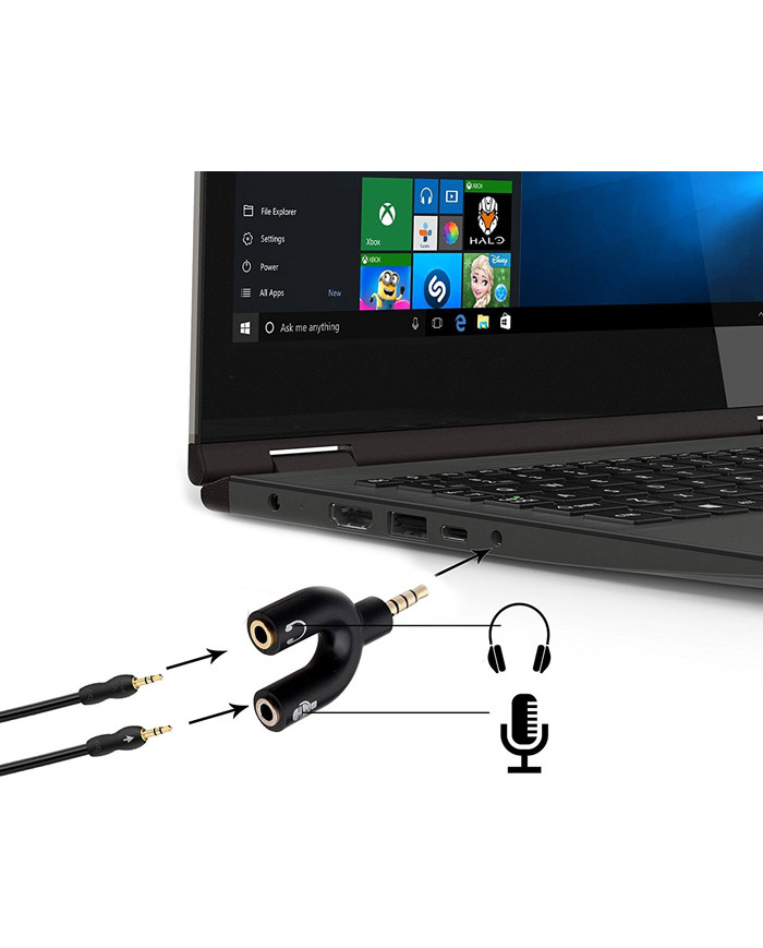 Powertech 3.5mm male - 3.5mm female