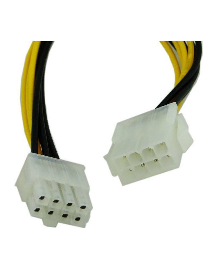 Powertech 8 Pin EPS male - 8 Pin EPS female Cable 0.2m