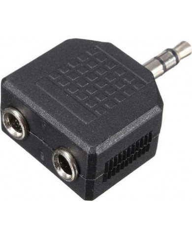 Powertech 3.5mm male - 2x 3.5mm female Powertech 3.5mm male - 2x 3.5mm female