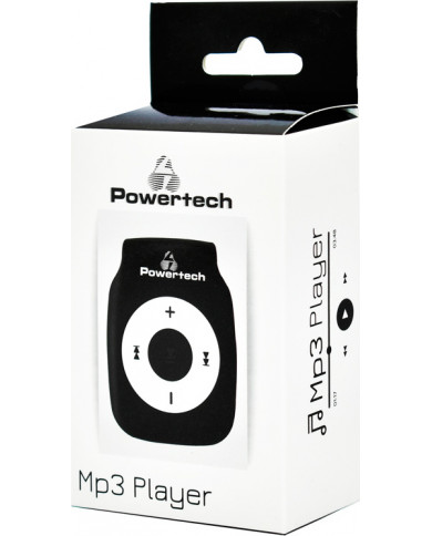 Powertech PT-65 MP3 Player (32GB) with Clip Μαύρο