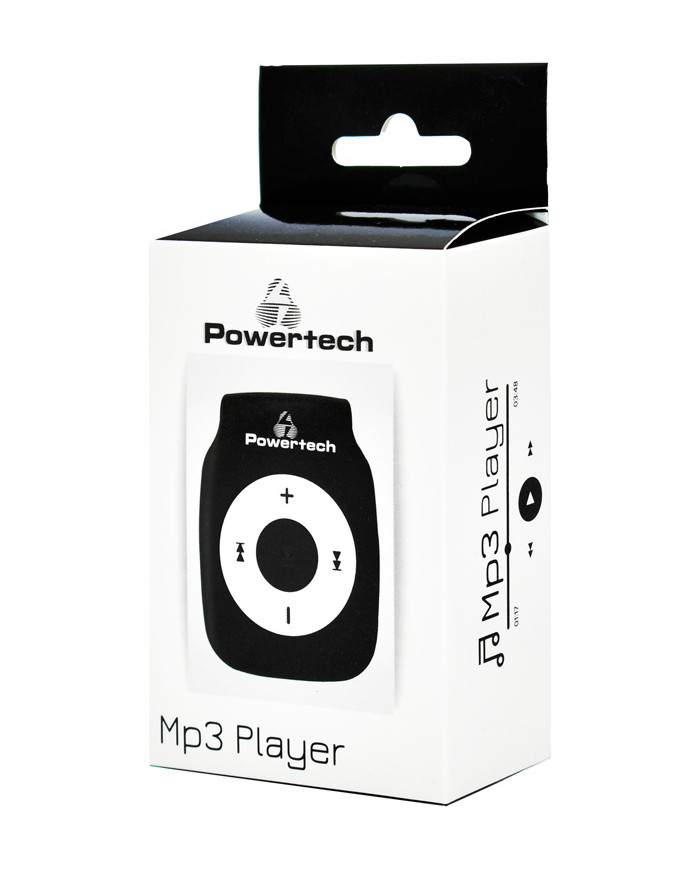 Powertech PT-65 MP3 Player (32GB) with Clip Μαύρο